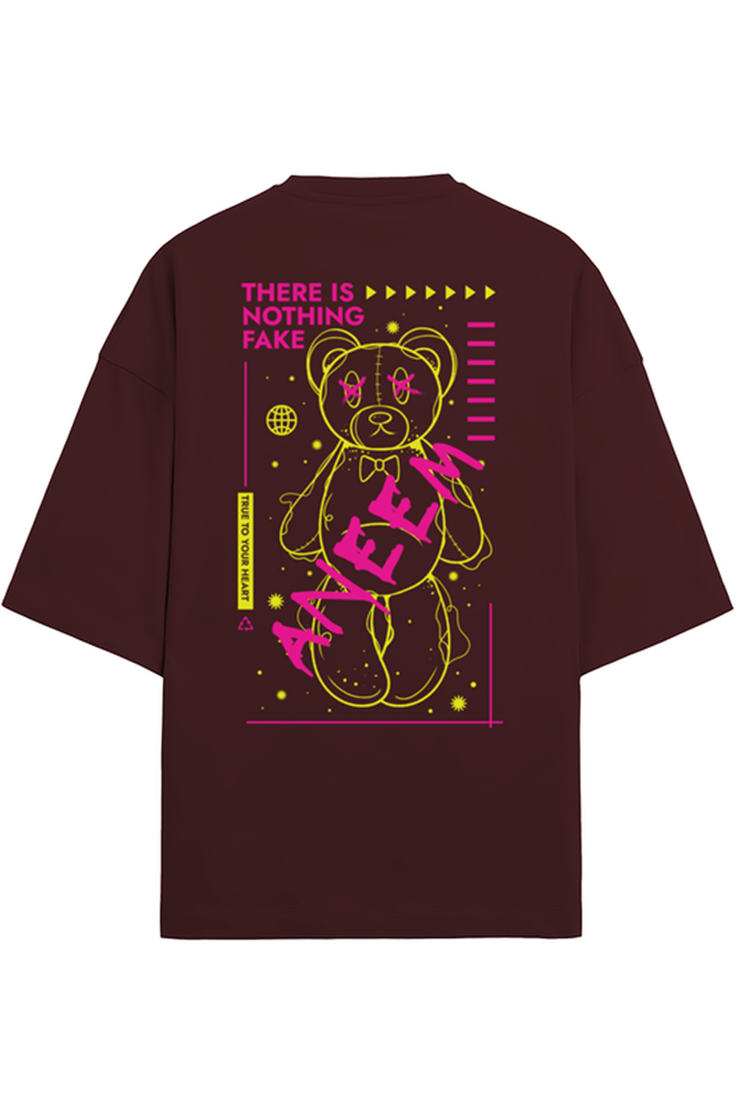 There Is Nothing Fake Here Premium Oversized T-Shirt