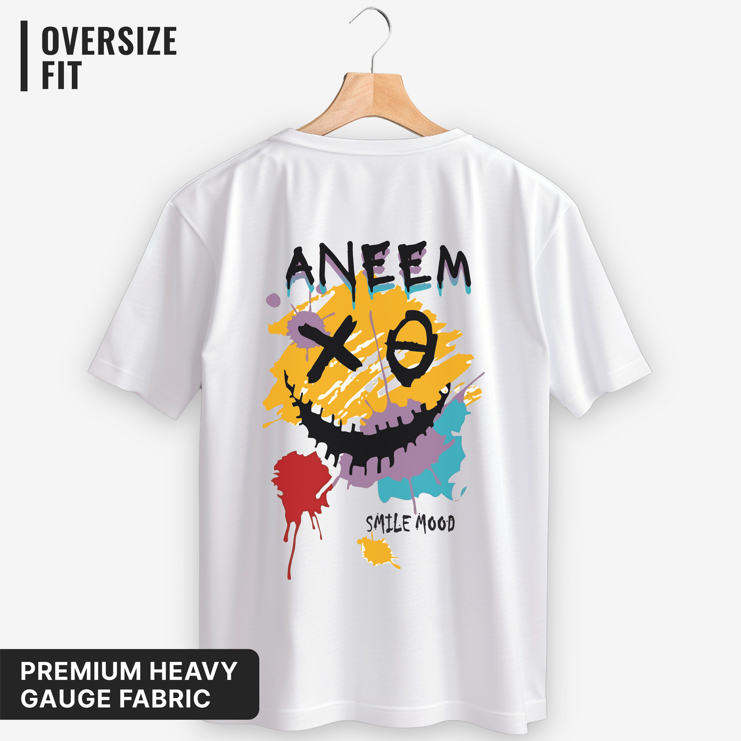 Smile Mood Oversized Classic T-Shirt