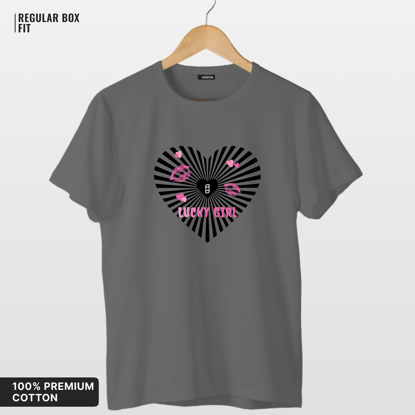 Lucky Girl Heart T-Shirt