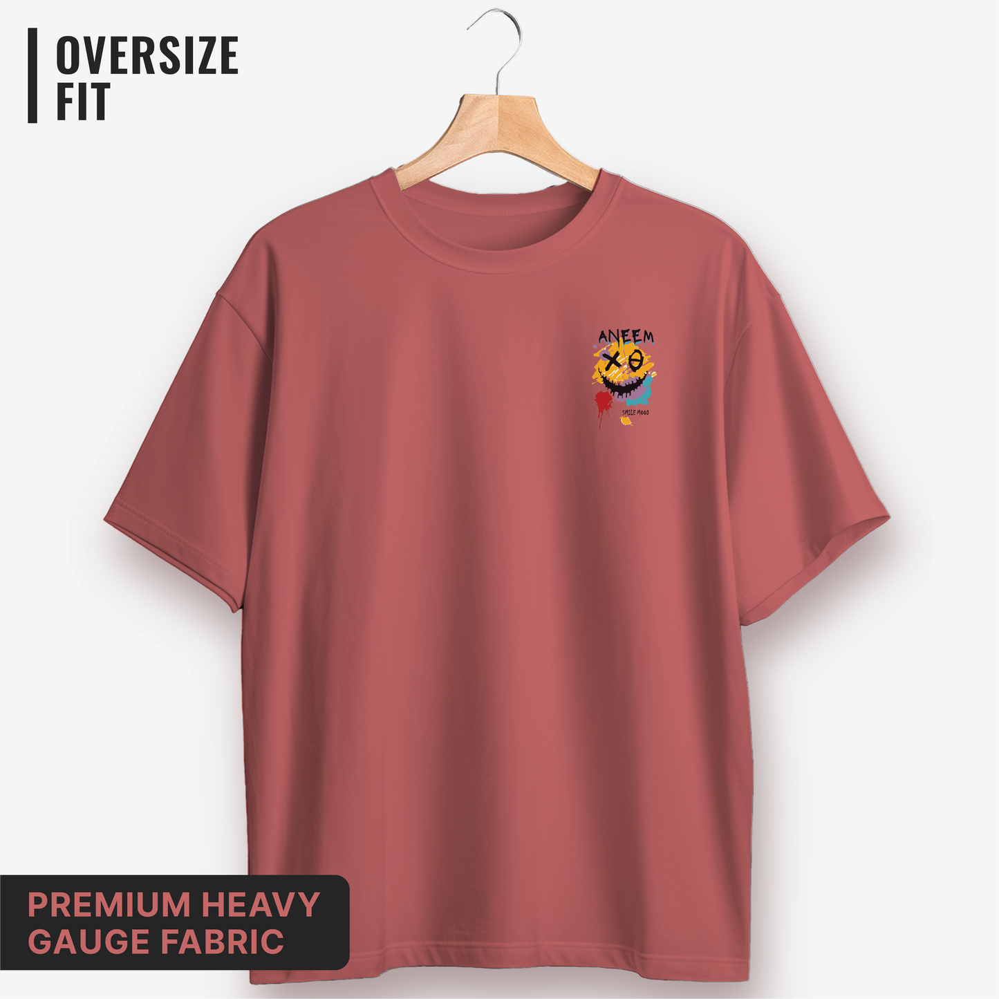 Smile Mood Oversized Classic T-Shirt