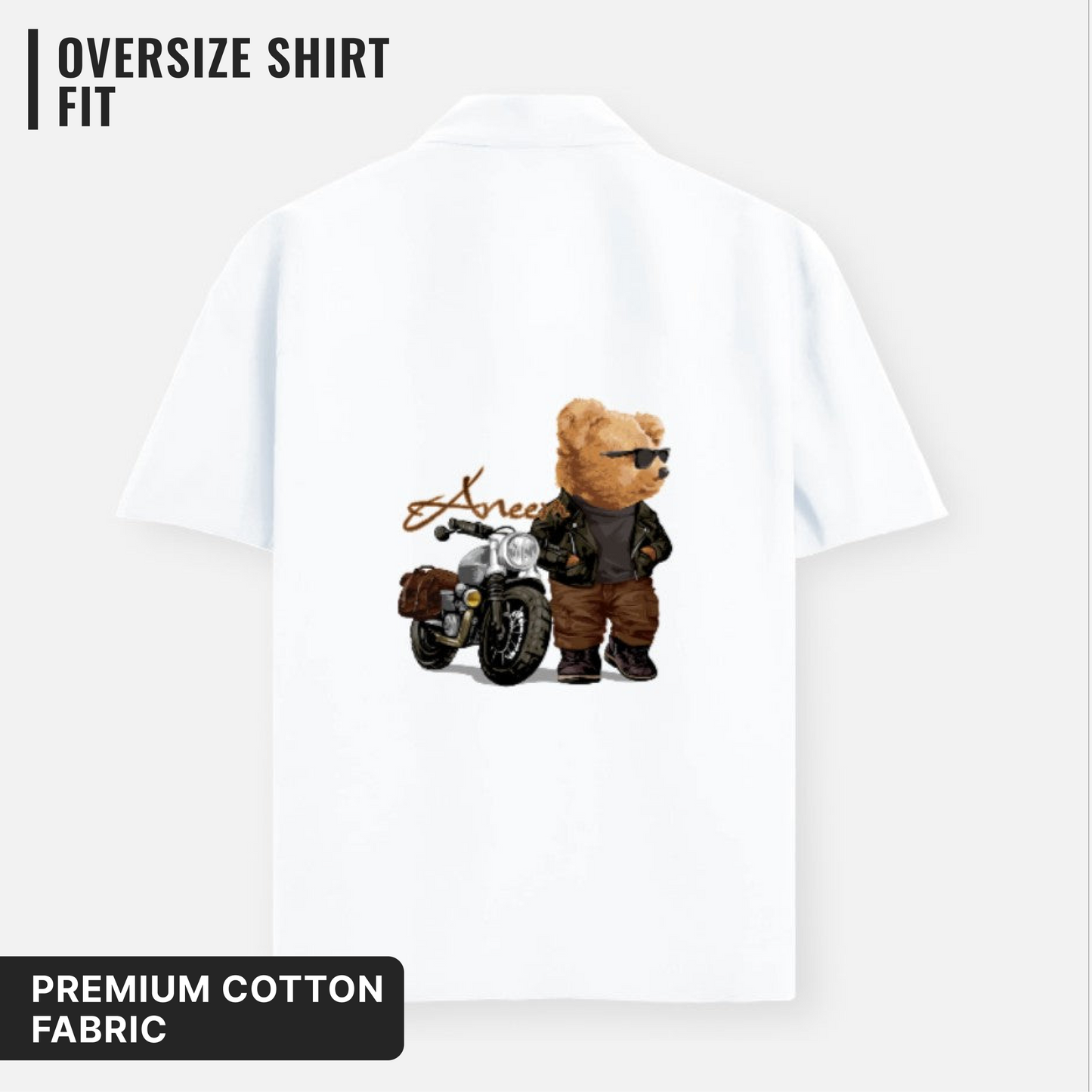 Biker Teddy Oversized Shirt