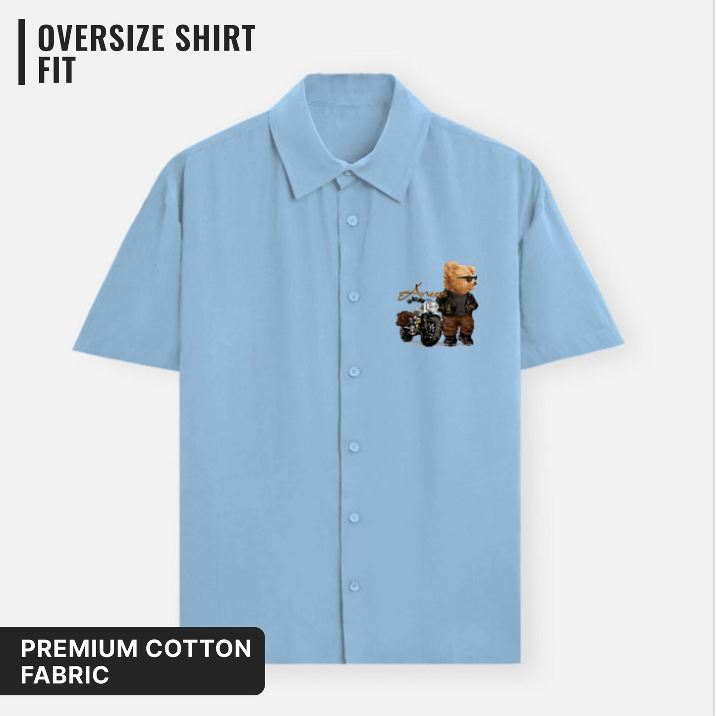 Biker Teddy Oversized Shirt