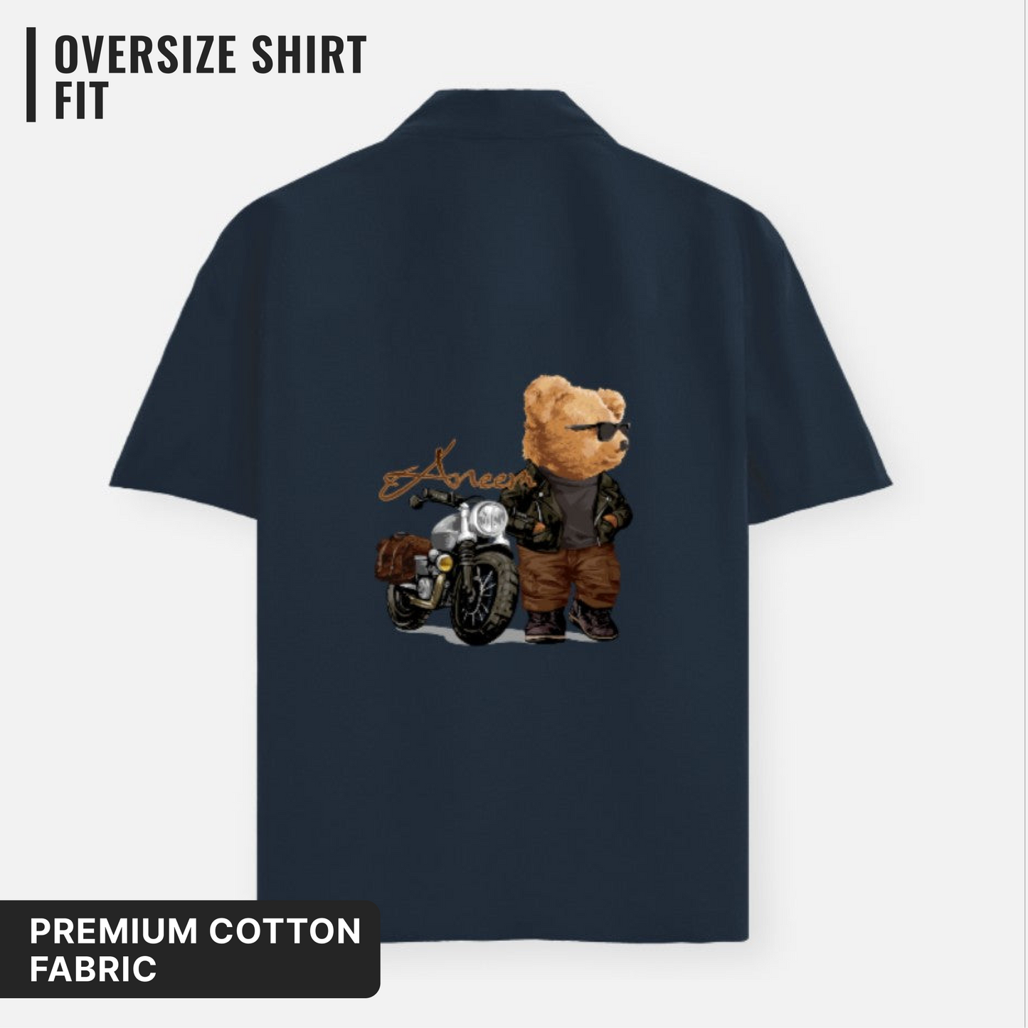 Biker Teddy Oversized Shirt