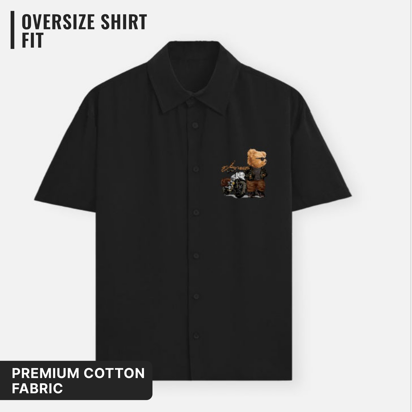 Biker Teddy Oversized Shirt