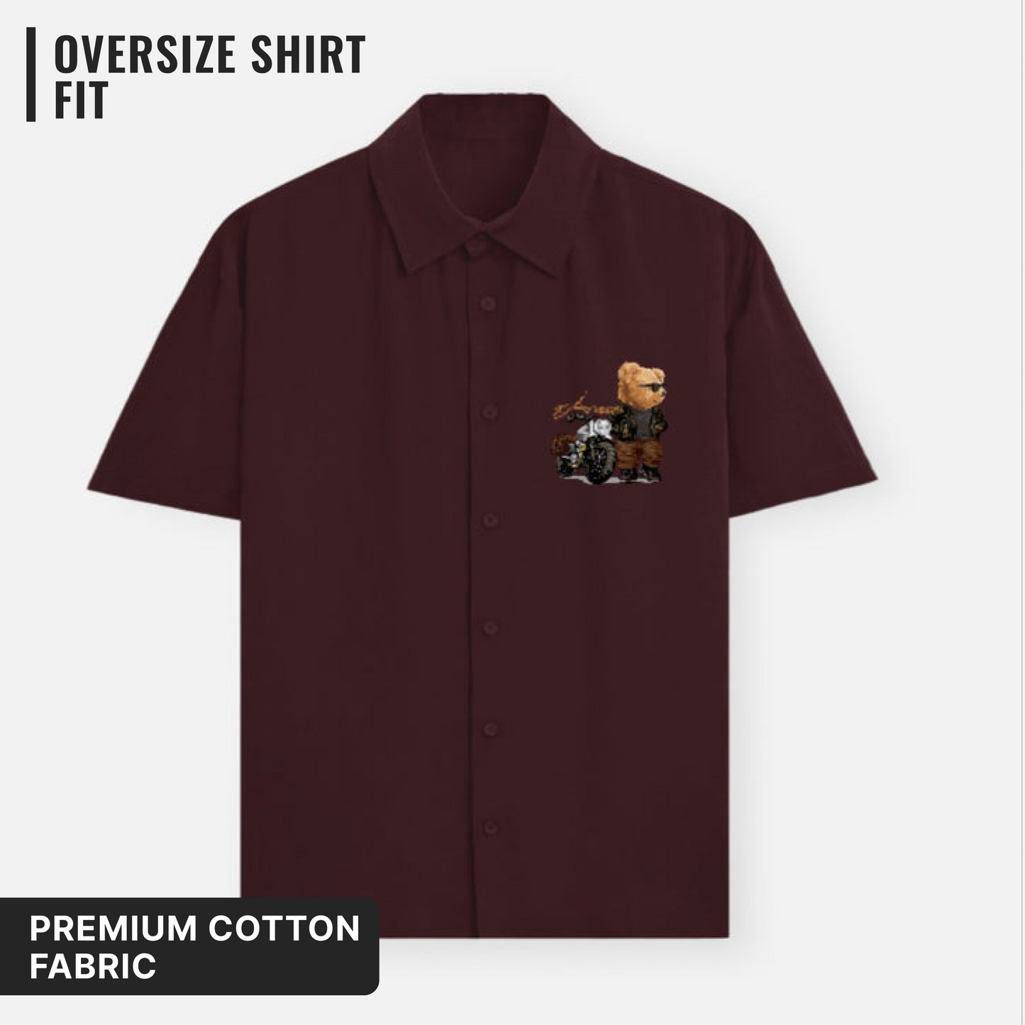 Biker Teddy Oversized Shirt