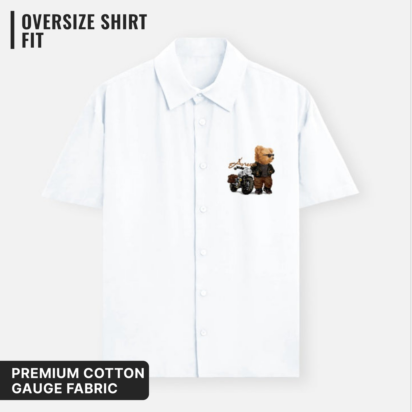 Biker Teddy Oversized Shirt