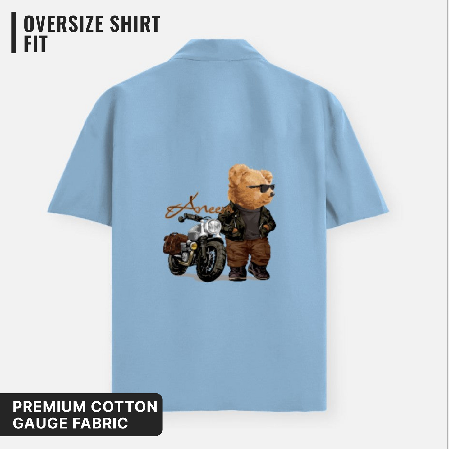 Biker Teddy Oversized Shirt