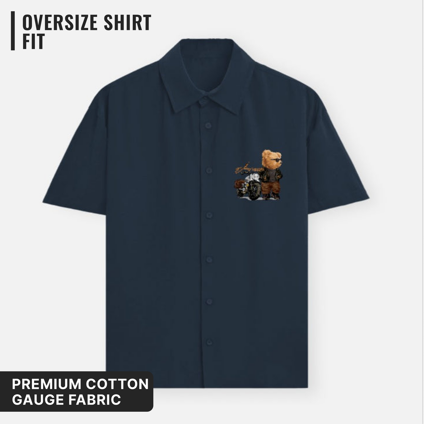 Biker Teddy Oversized Shirt