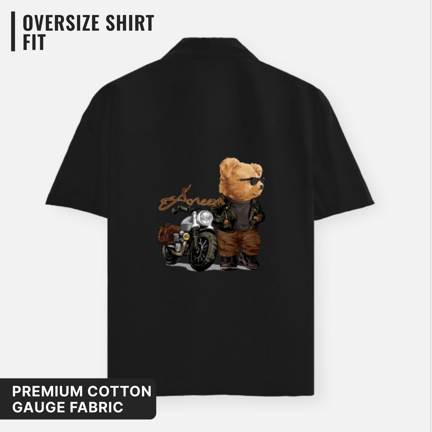 Biker Teddy Oversized Shirt